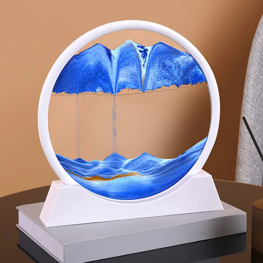 3D moving sand art decor relaxing kinetic motion