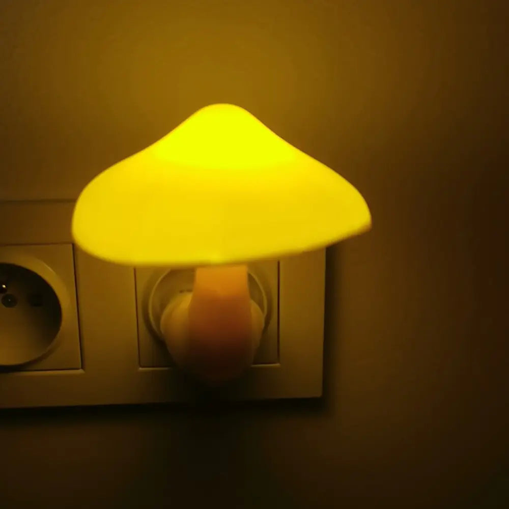 hallway lighting from mushroom night light with sensor