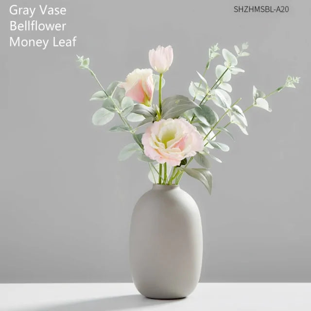 Contemporary glass vase decor minimalist interior