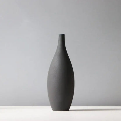 Nordic ceramic vases on shelf