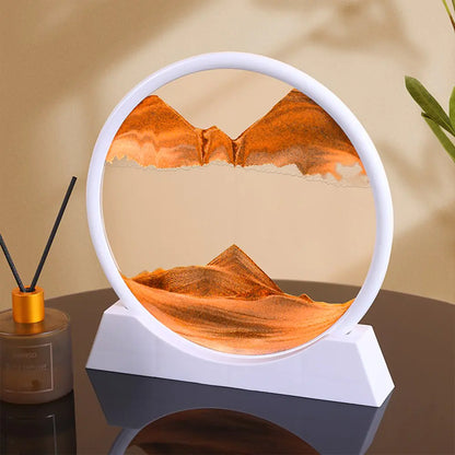 3D moving sand art decor home display