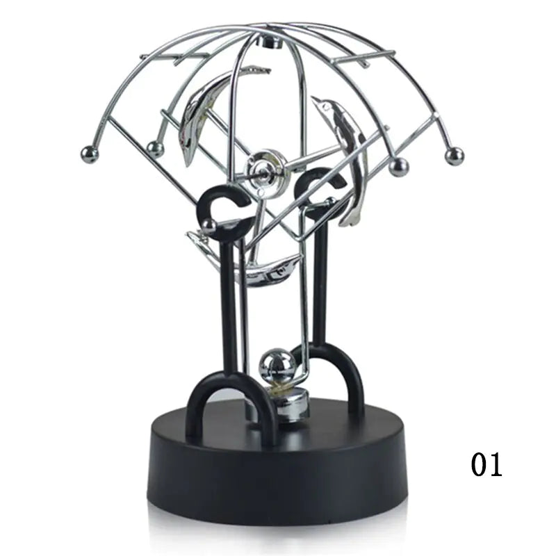 Creative miniature physics decor showing scientific balance