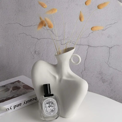 Ceramic sculpture vase modern interior decor