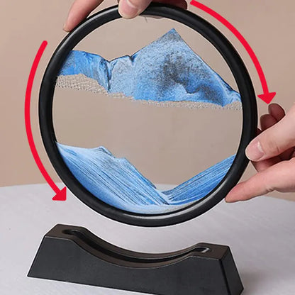 3D moving sand art decor relaxing kinetic motion